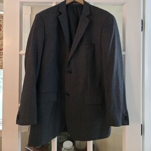 Tazio Men's Dark Gray Single-Breasted Blazer